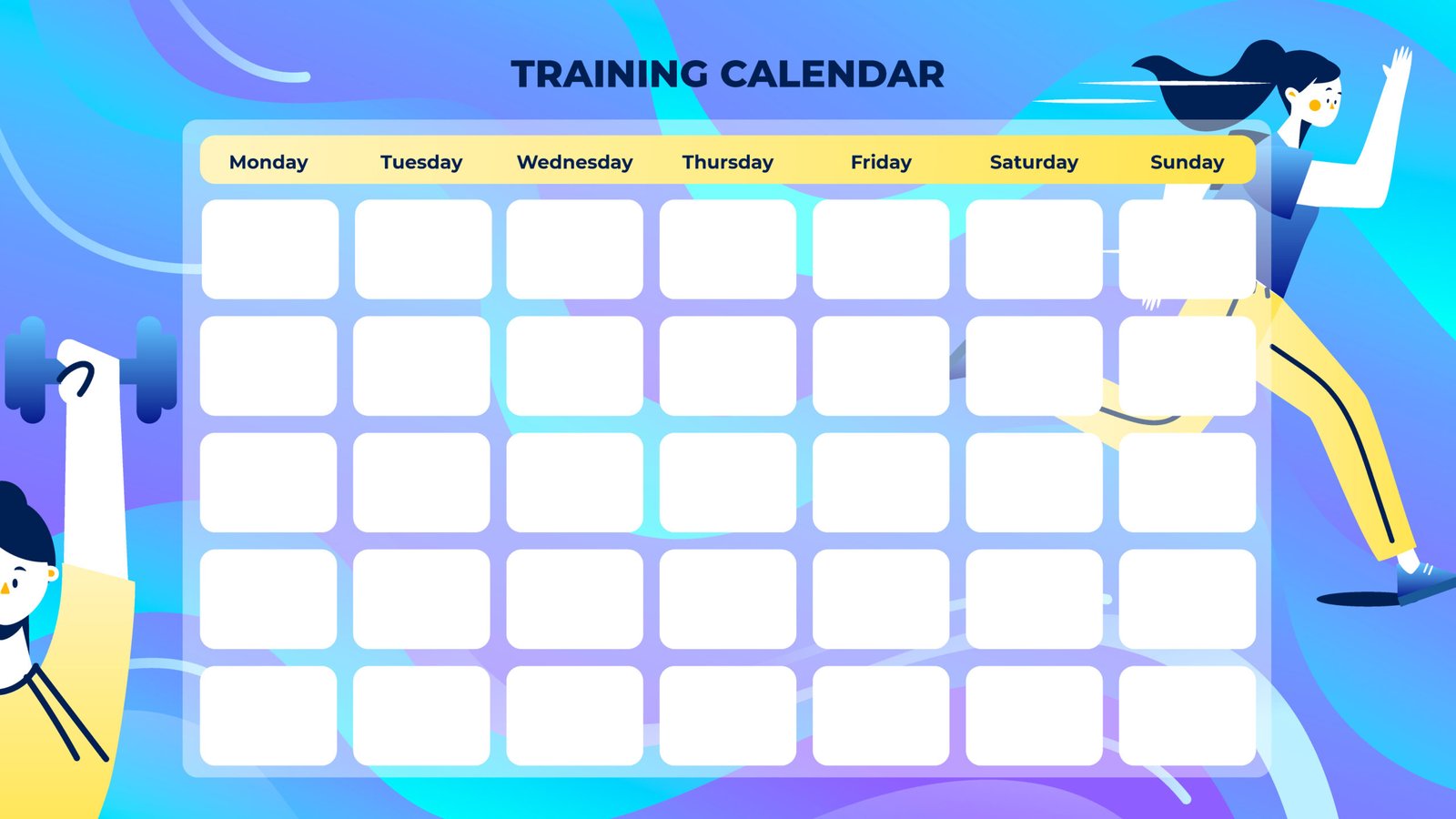 Weekly Training Calendar